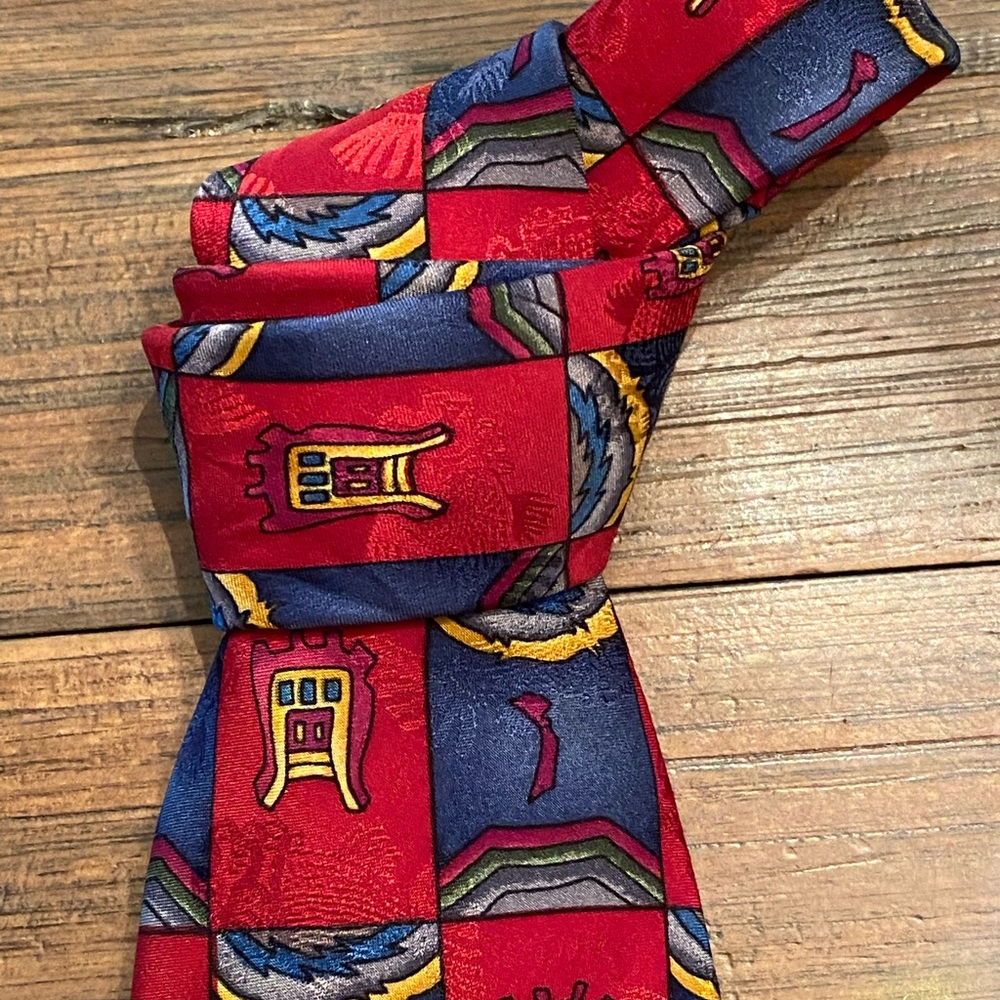 Jerry Garcia 100% Silk Tie Stonehenge Collectable EUC